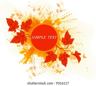 Floral background decor abstract  vector