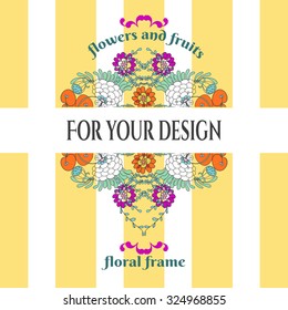  Floral background, decorative  frame template divider, header,  vector