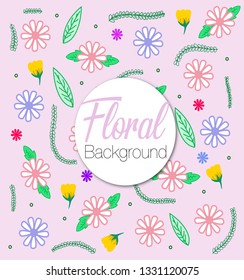 Floral background design