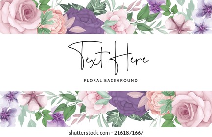 floral background design with beautiful flower