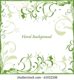 Floral background for design card. vector