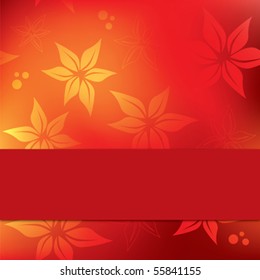 floral background design with copy space