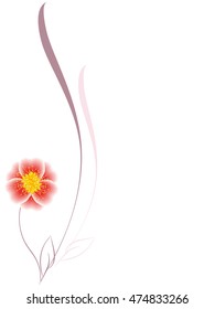 Floral background design element.