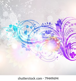 Floral Background design with flower ornament. Vector. eps 10