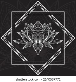 Blumenhintergrund, Design mit Lotus auf Hintergrund