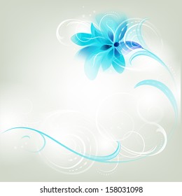 Floral Background With Design Ornate