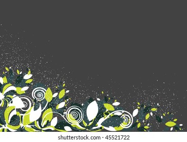 Floral background design patterns in vibrant colorful shades