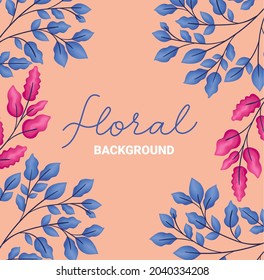 floral background design and plants