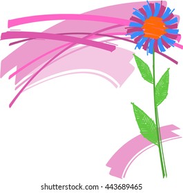 floral background design with space for your own text