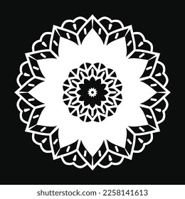 Floral background design template vector