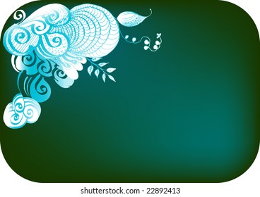 floral background design for text