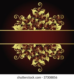 Floral background for design use. Vector illustration.