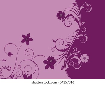 Floral background for design use. Vector illustration.