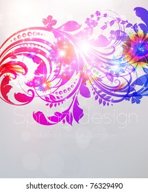Floral Background design. Vector Eps10