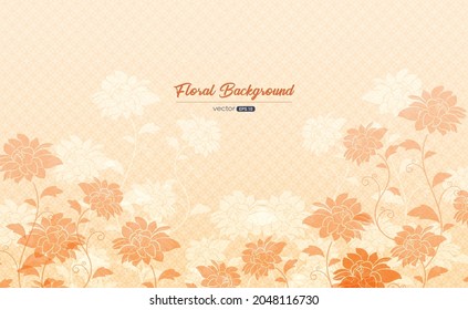 Floral background design. Vector illustration