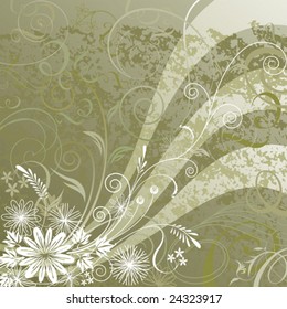 Floral background design, vector illustration layered.