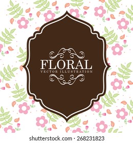 floral background design, vector illustration eps10 graphic 