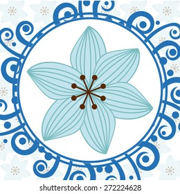 floral background design, vector illustration eps10 graphic 