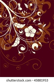 Floral Background for design, vector illustration