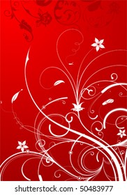 Floral Background for design, vector illustration