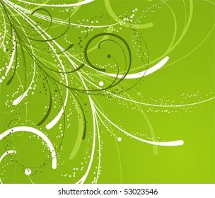 Floral background for design, vector illustration