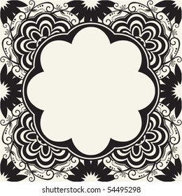 floral background design, vector image