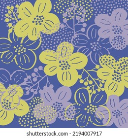 floral background in dull colors