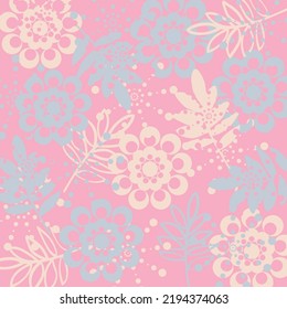 fondo floral en colores apagados