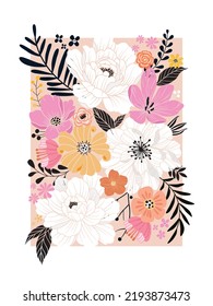 floral background. The elegant the template for design.