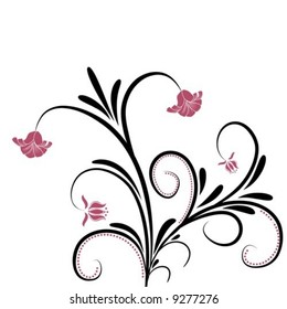Floral Background Element
