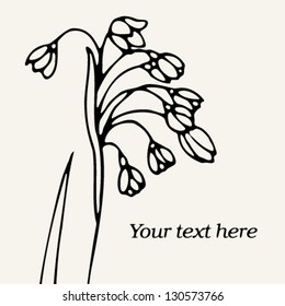 Floral background. Element for design.