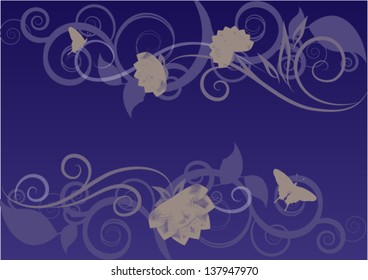 Floral background. Element for design.