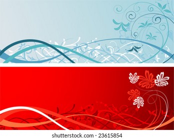Floral background, element for design, vector illustration