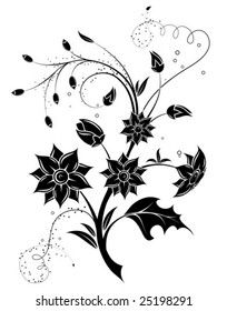 Floral Background, element for design, vector illustration