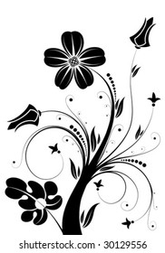 Floral Background, element for design, vector illustration