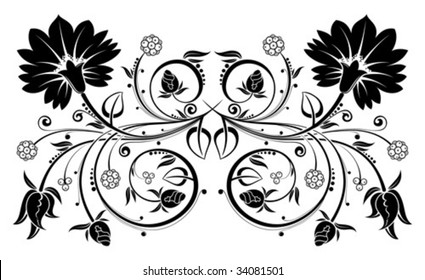 Floral background, element for design, vector illustration