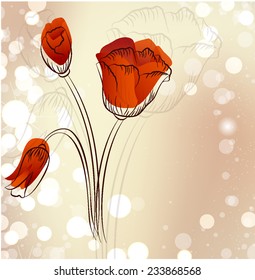 floral background. eps 10