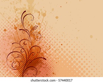 floral background, EPS 10, vector, floral style