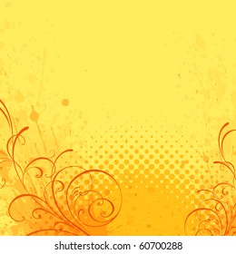 floral background, EPS 10, vector, floral style