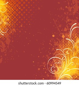 floral background, EPS 10, vector, floral style