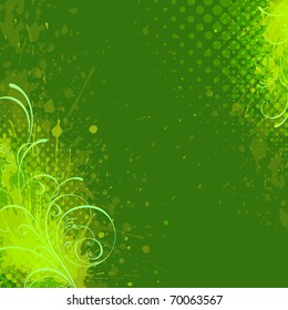 floral background, EPS 10, vector, floral style