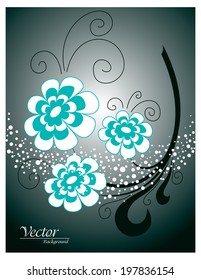 Floral Background. Eps10.