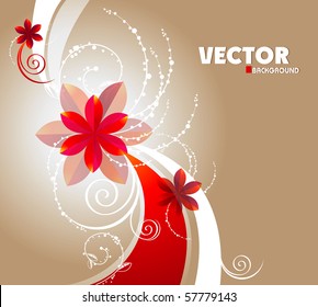 Floral background eps10