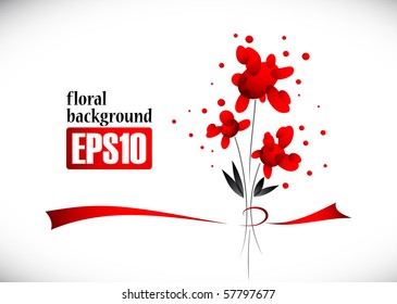 floral background, eps10