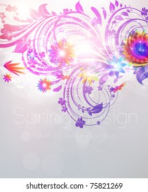 Fondo Floral. Eps10