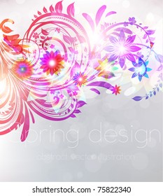 Floral Background. Eps10