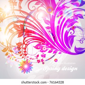 Floral Background. Eps10
