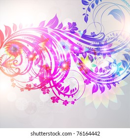 Floral Background. Eps10