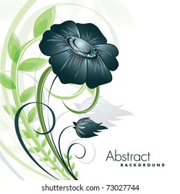 Floral Background. Eps10 format. Illustration.