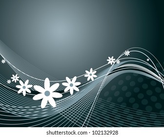 Floral Background. Eps10 Illustration.